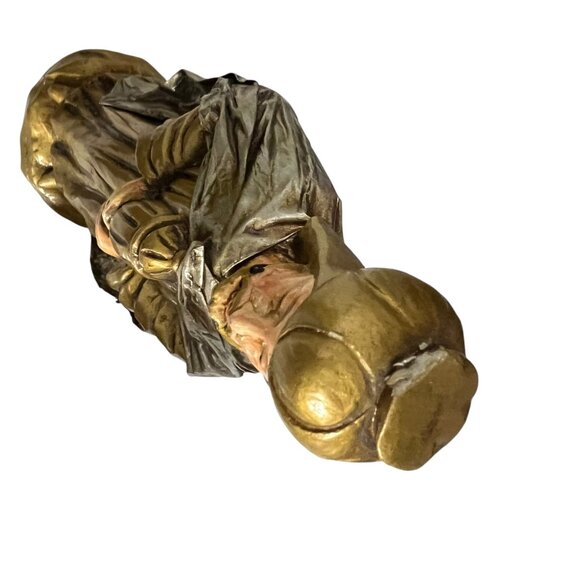 Vintage “Made‎ in Japan” Three Wise Men Nativity Figurines Gold Robes 1940s-60s - Picture 5 of 8